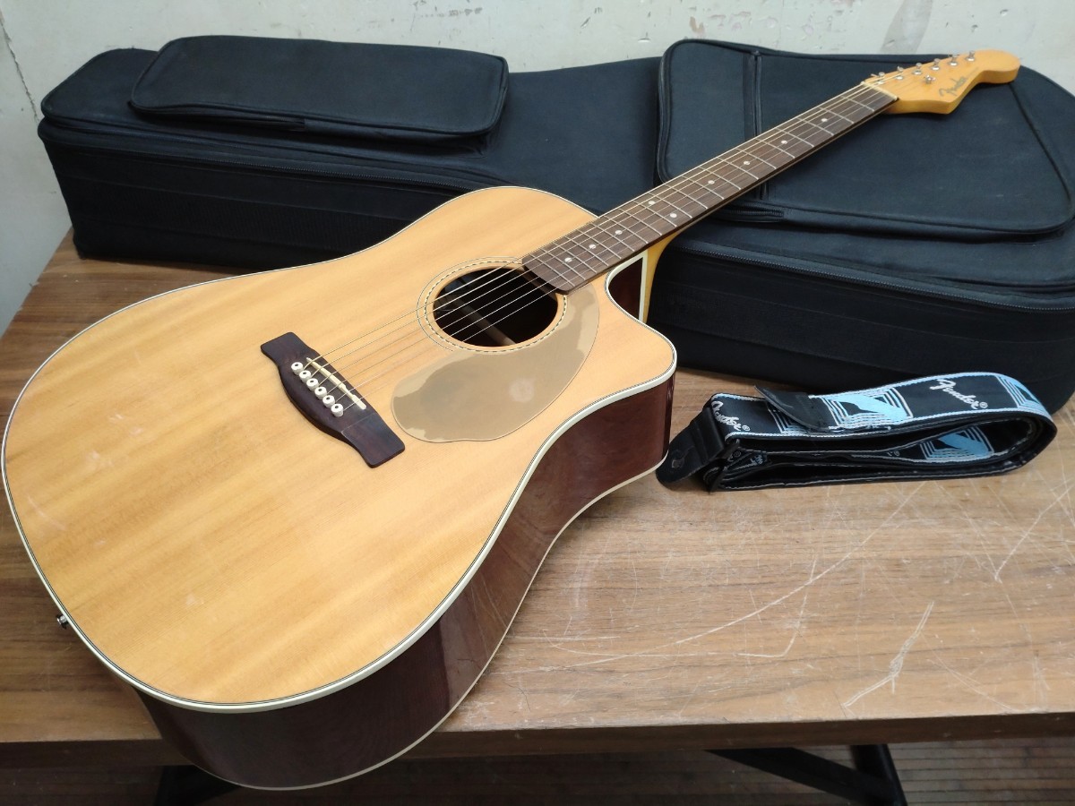 Fender フェンダー アコースティックギター カリフォルニアシリーズ SONORAN SCE NAT エレアコ トップ単板 音出し確認済み美品_画像1