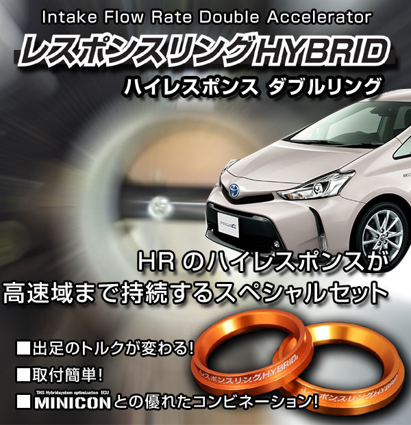 レスポンスリングHYBRID　ダブルリング仕様　トヨタ プリウスα ZVW40/41　用　パーツ_画像1