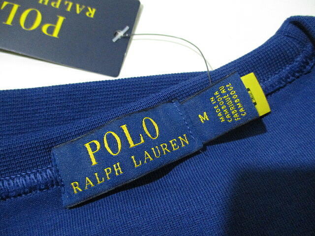  regular price 23100 jpy # new goods cheap! prompt decision Polo Ralf loan cardboard knitted one Point sweat POLO unused navy M size 