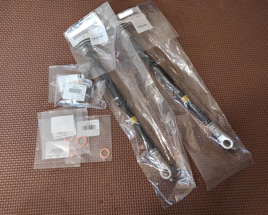 * new goods unused original part Mazda ND Roadster brake hose front rear set goods 990S S grade ND5RC *