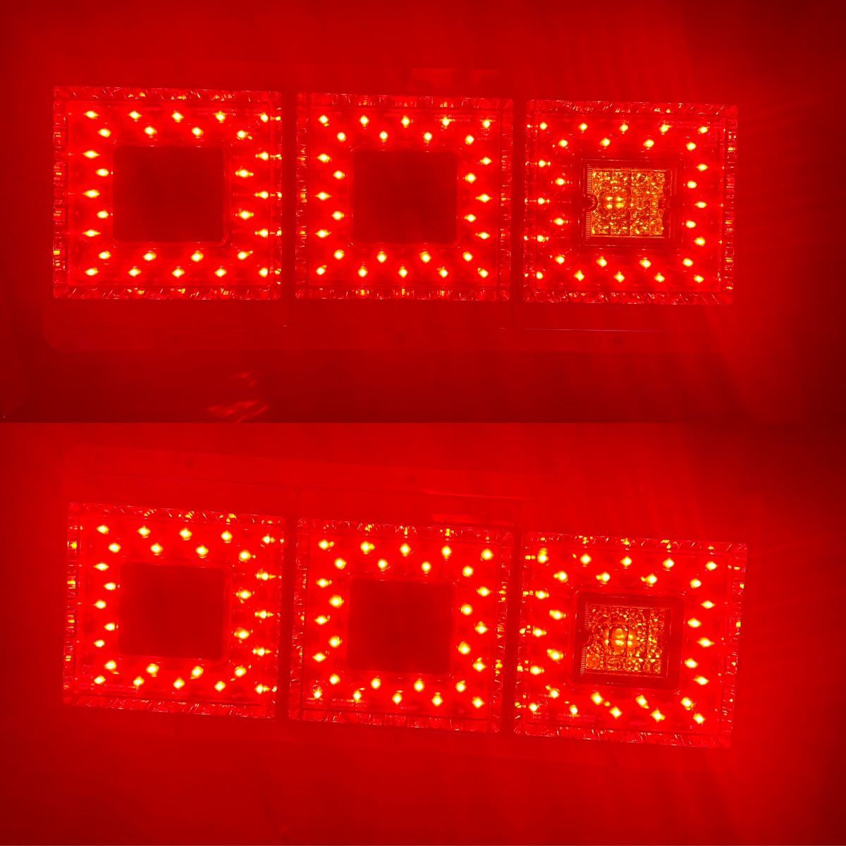 JB 角型 3連 LED テールランプ テールライト 24V 左右セット IS-2403/IS-2404 デコトラ アートトラック 日本ボディーパーツ工業の画像10