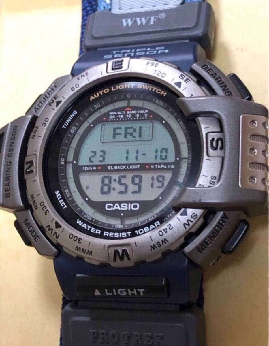CASIO PRO TREK PRT-40WWJ-2T カシオ プロトレック WWF限定 ゾウ CASIO PRO TREK PRT-40WWJ-2T カシオ プロトレック WWF限定 ゾウ