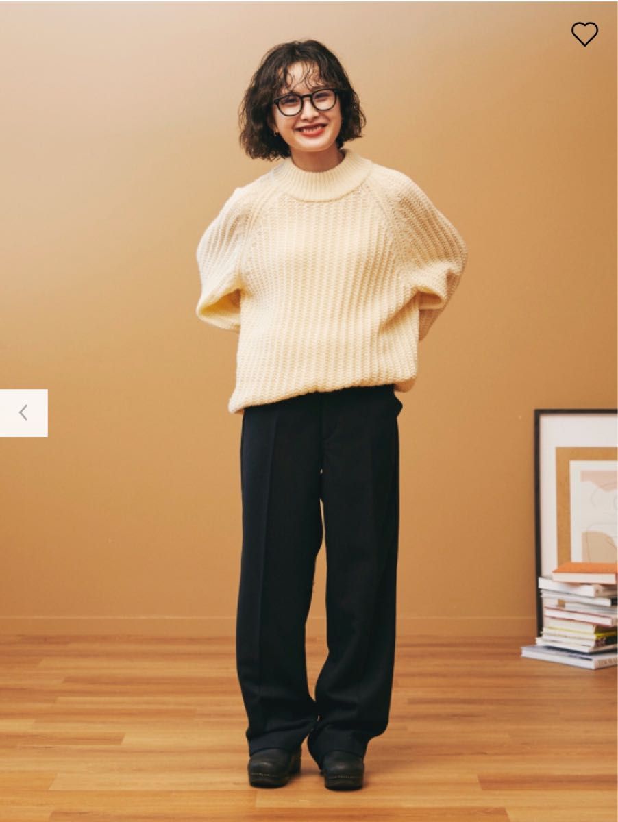 UNIQLO U ローゲージモックネックセーター(長袖) ナチュラル UNIQLO U ローゲージモックネックセーター(長袖) ナチュラル