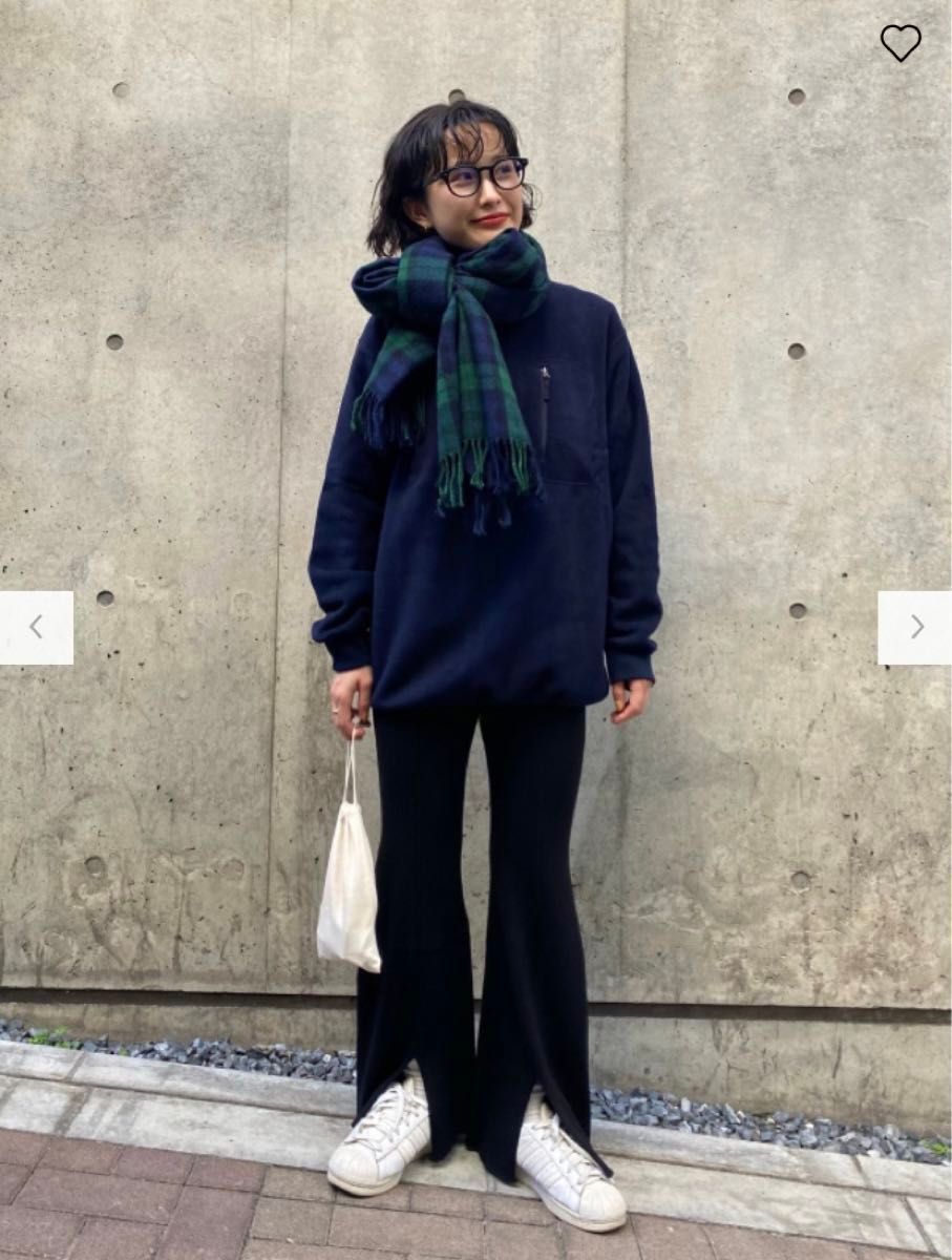 UNIQLO mamekurogochi 3Dリブフロントスリットパンツ M UNIQLO mamekurogochi 3Dリブフロントスリットパンツ M