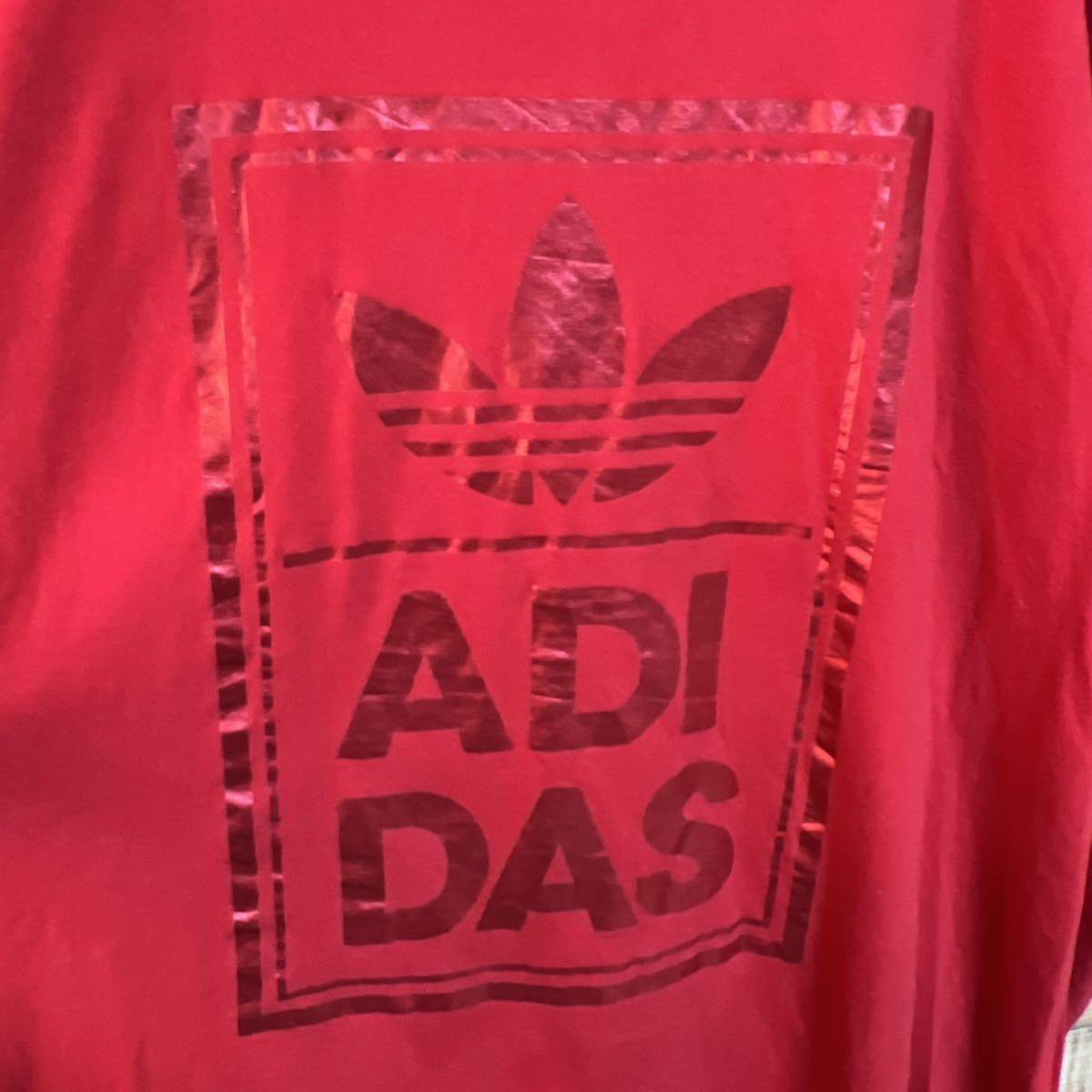 adidasアディダス　半袖Tシャツ　トレフォイルロゴ　ビッグプリント　ビッグサイズ2XL オーバーサイズ_画像2