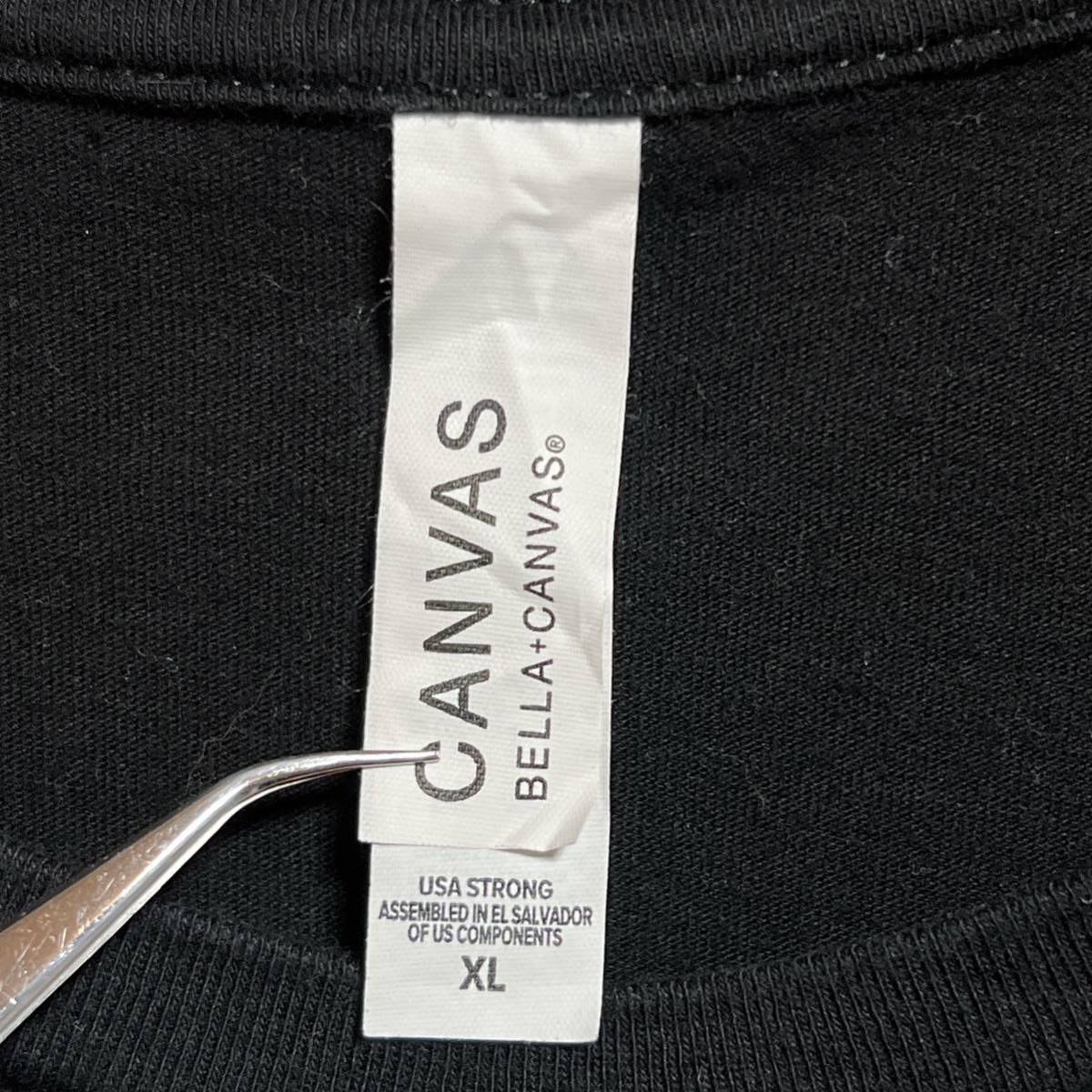 CANVAS 半袖Tシャツ　ガイコツ　スケルトン　コーヒーブレイク　ビッグプリント　サイズXL_画像3