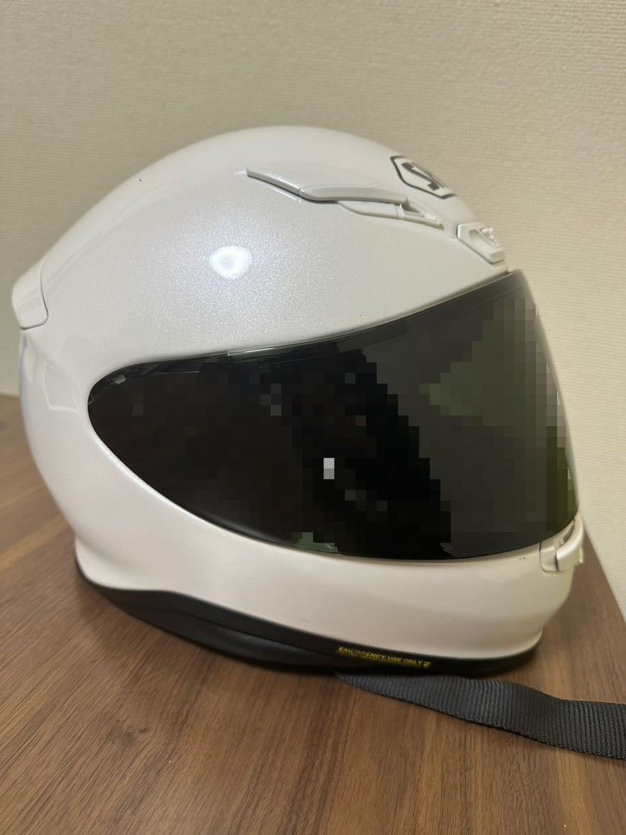 【送料無料】　フルフェイスヘルメット SHOEI ショウエイ　Z-7 ルミナスホワイト　白　2019.3製造　Mサイズ　_画像3