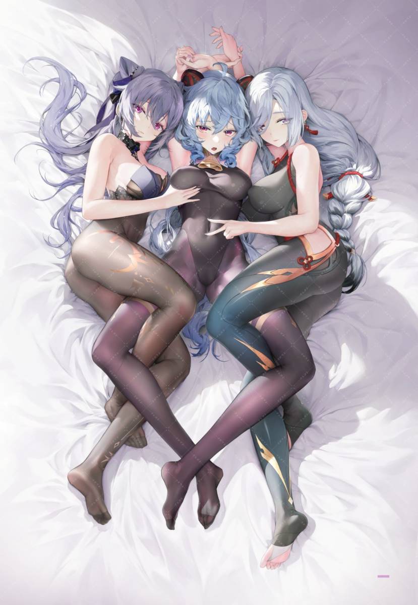 haku89 hakuworks★申甘晴ベッドシーツ 再販 (着衣)【正規品未開封】原神 刻晴 甘雨 申鶴 b