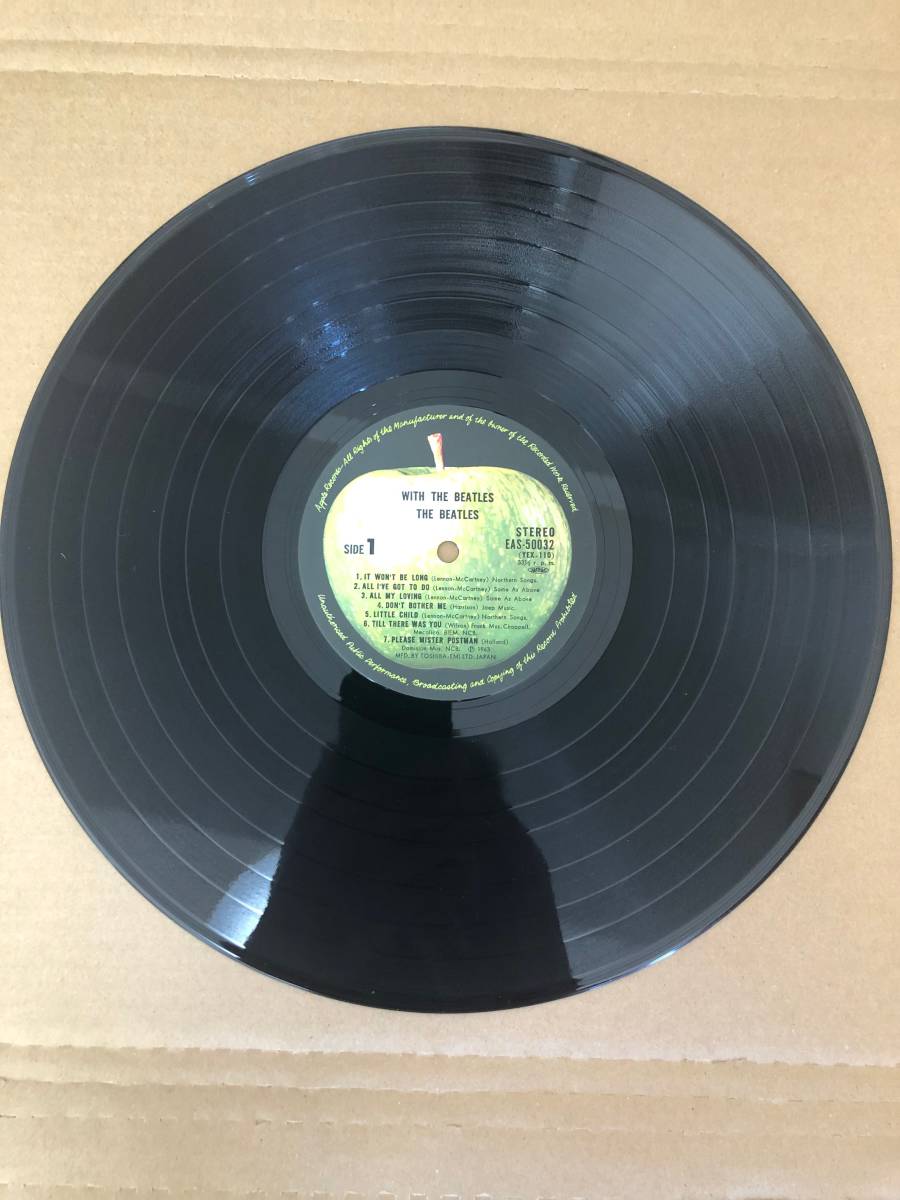 LPレコード ビートルズ THE BEATLES ウィズ・ザ・ビートルズ With The Beatles(EAS-50032)_画像9