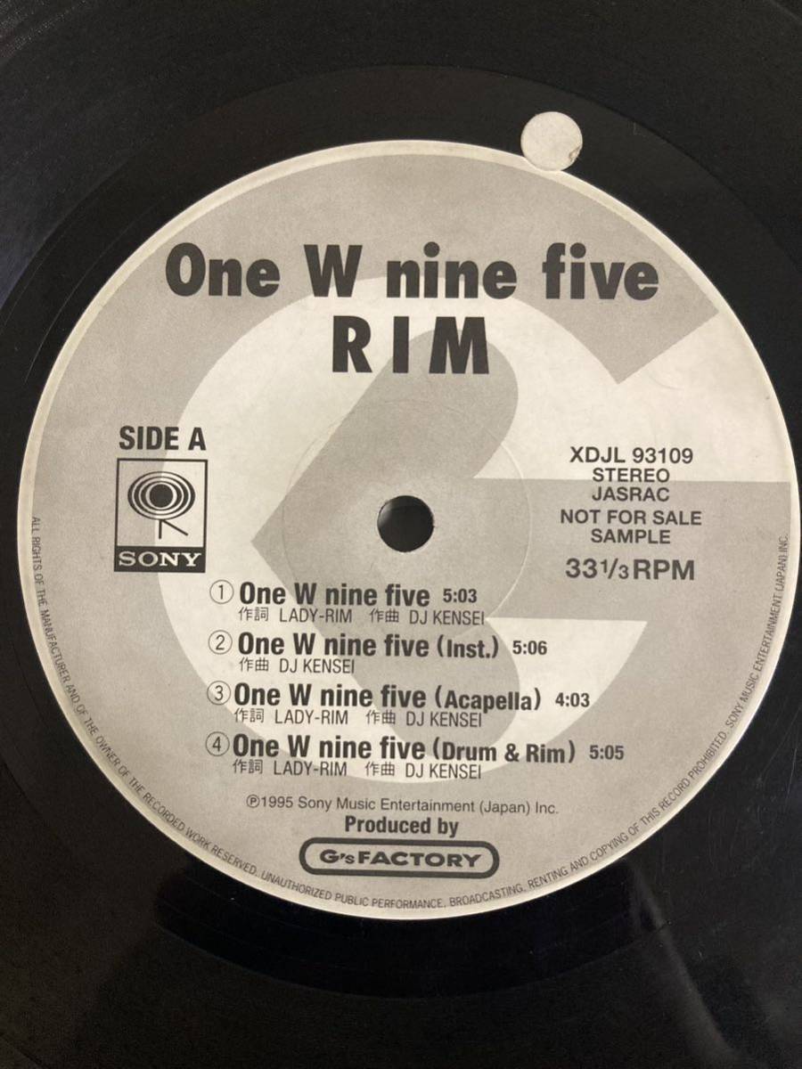 RIM One W nine five プロモオンリー 12inch 2枚_画像1