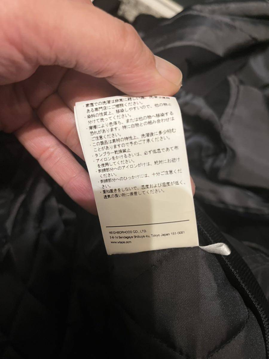 国内正規品 黒サイズ3 Lサイズ WTAPS 21AW TEAM JACKET 212TQDT-JKM01 ダブルタップス チームジャケット クロスボーン BLACK_画像9