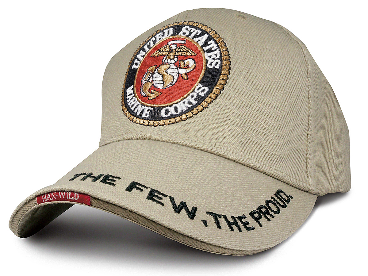米海兵隊 U.S. MARINE CORPS エンブレム キャップ帽子 USMCキャップ 米海兵隊キャップ ミリタリーキャップ ベースボールキャップ サンドの画像1