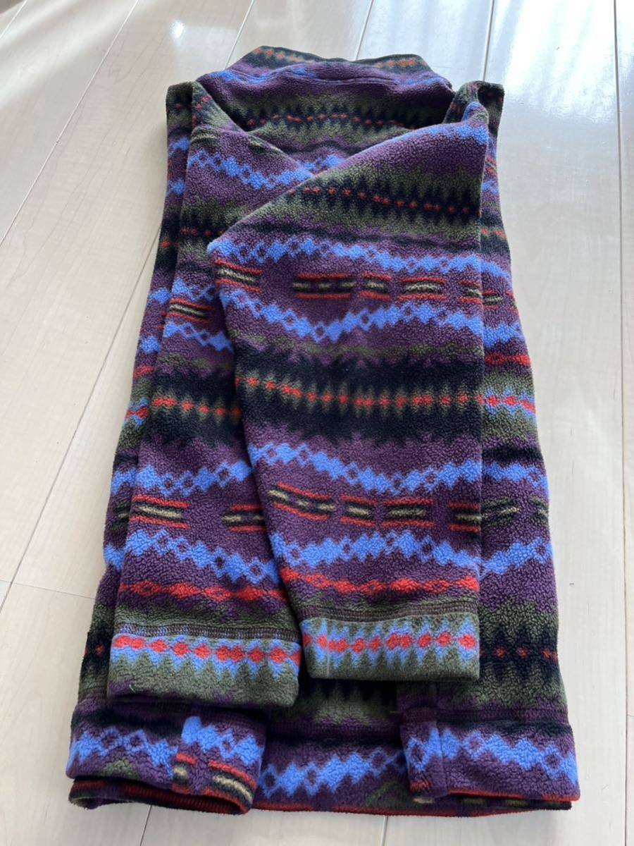 1994年 USA製 patagonia printed lightweight synchilla sweater Lsize sacajawea blackberry パタゴニア_画像10