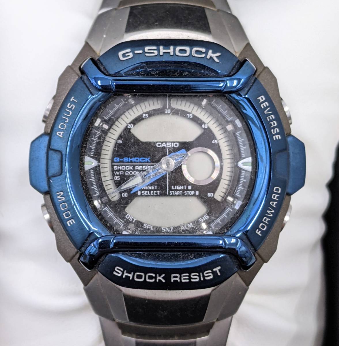 【450】CASIO　カシオ　G-SHOCK　ジーショック　G-5400　ブルー　シルバー　アナログ　デジタル　2針　SS　_画像2