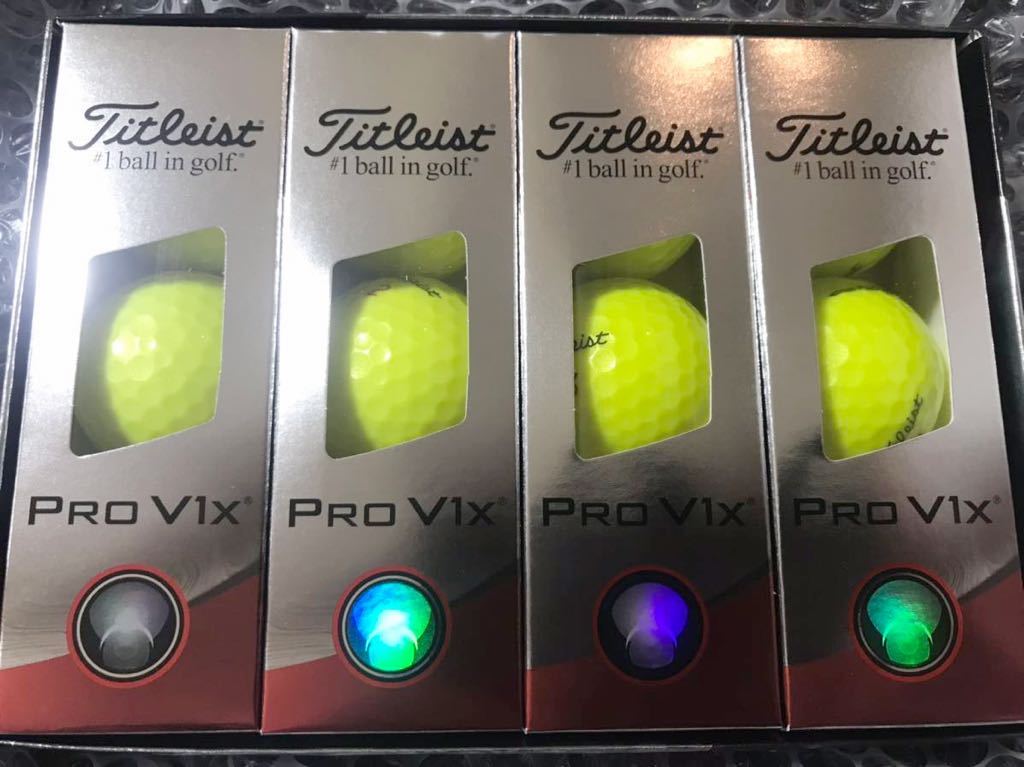  タイトリスト PRO V1x プロV1x ゴルフボール 1ダース　2023年モデル 12球入り 　イエロー　Titleist　_画像9