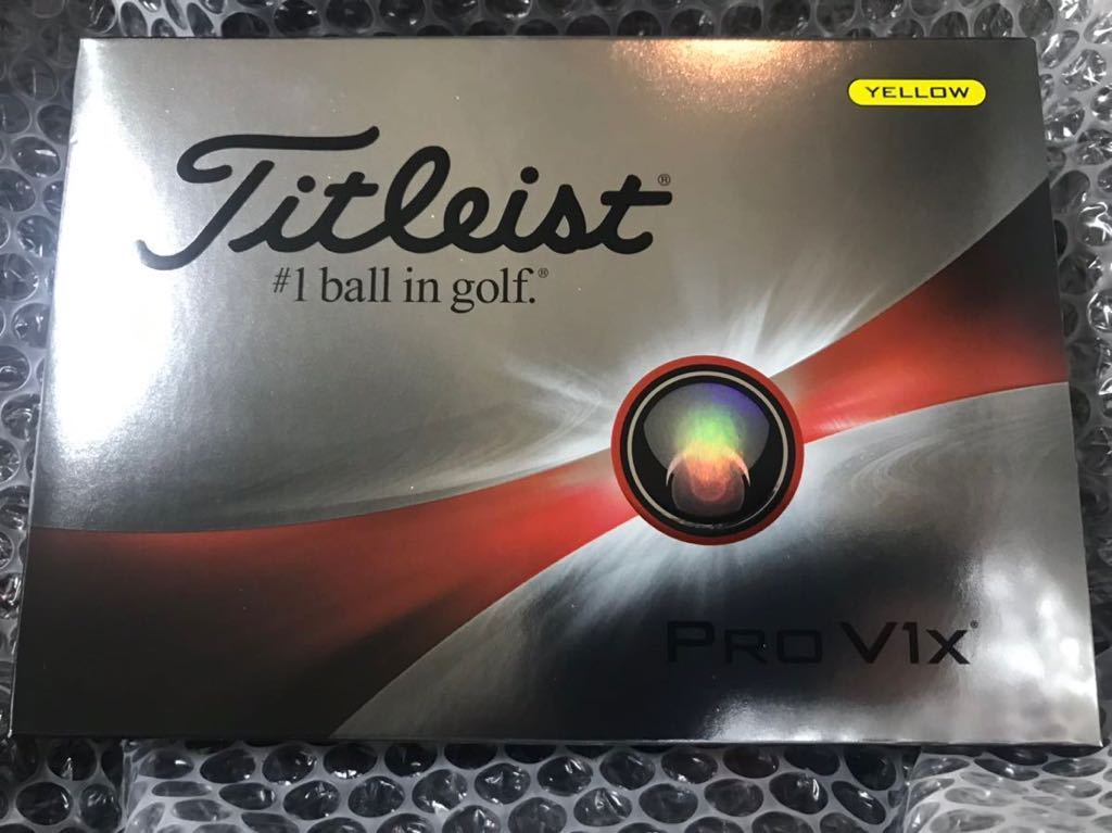  タイトリスト PRO V1x プロV1x ゴルフボール 1ダース　2023年モデル 12球入り 　イエロー　Titleist　_画像3