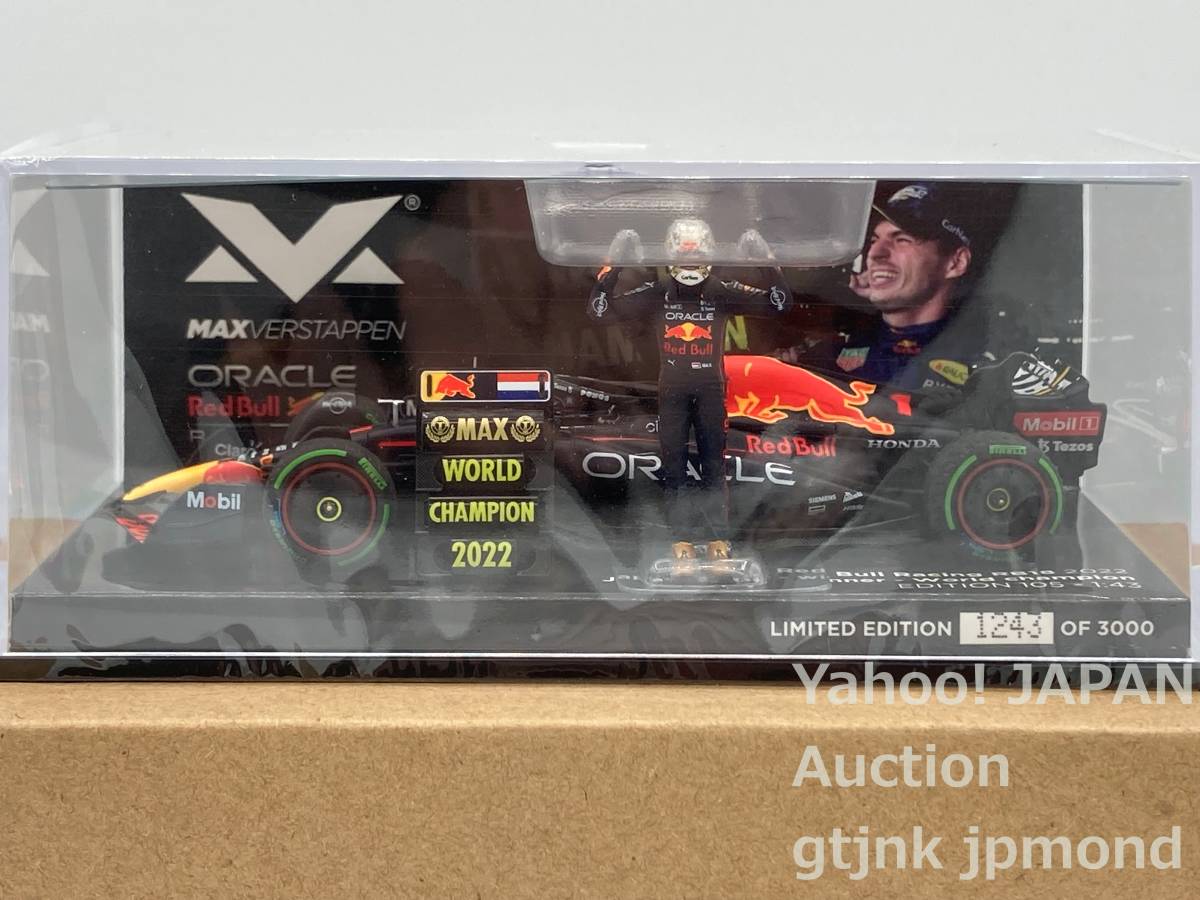 MVショップ 1/43 レッドブル RB18 ORACLE Red Bull M.フェルスタッペン 日本GP ミニチャンプス PMA 2022 HONDA World Champion_画像1