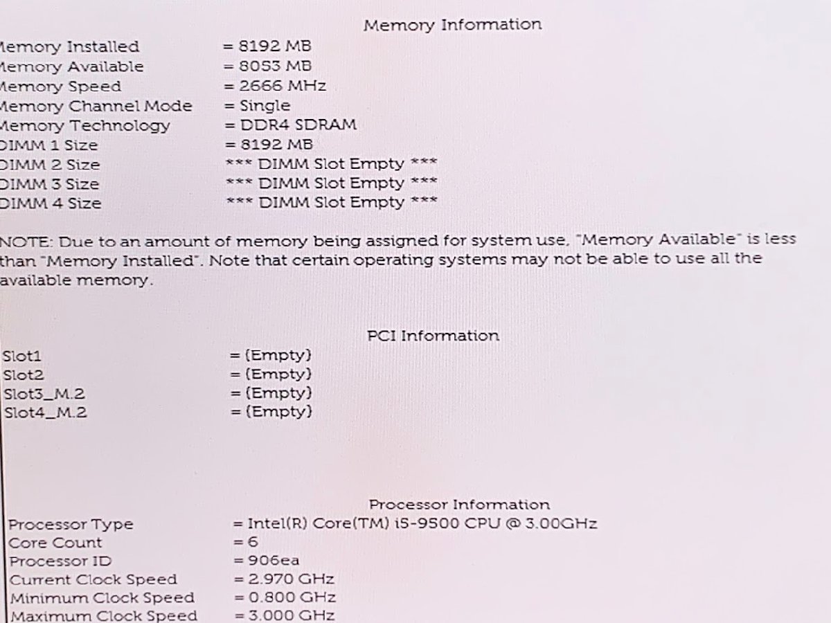 【ハード王】1円～/Dell Optiplex5070SFF/Corei5-9500/8GB/ストレージ無/6911-H3_画像3