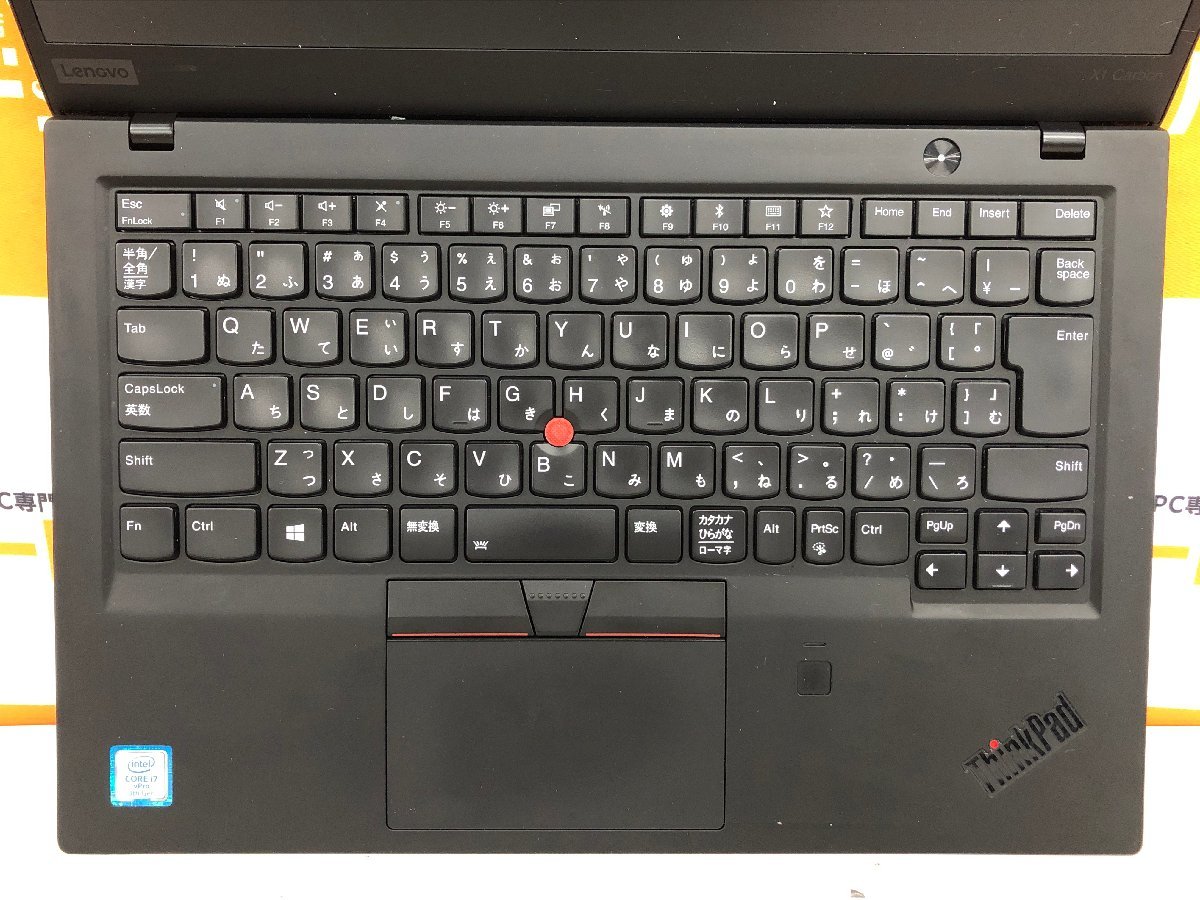 【ハード王】1円～/Lenovo ThinkPad X1 Carbon 20KGS1QY0T/Corei7-8650U/16GB/ストレージ無/6850-H12_画像3