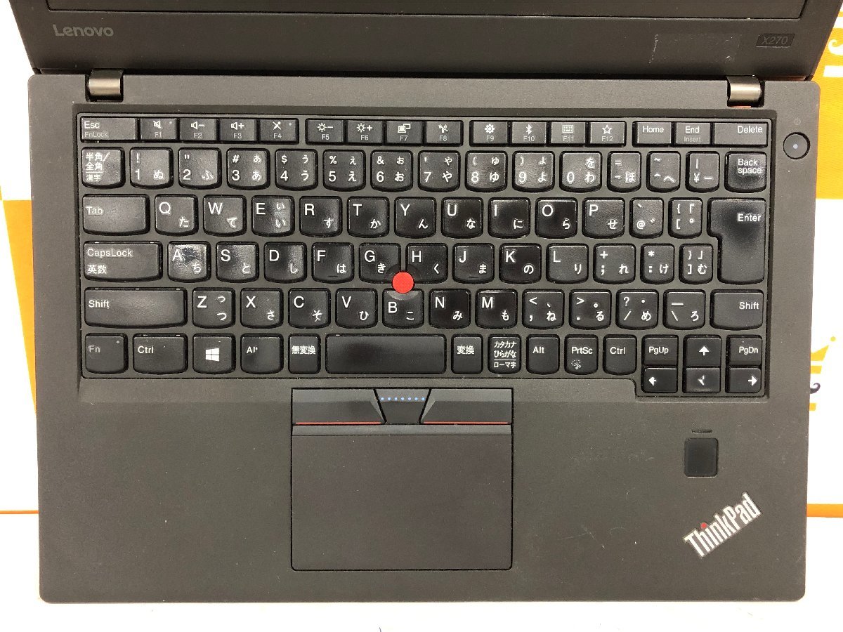 【ハード王】1円～/Lenovo ThinkPad X270 20HN000WJP/CPU不明/メモリ不明/ストレージ無/スーパーバイザーパスロック/7708-G11_画像3