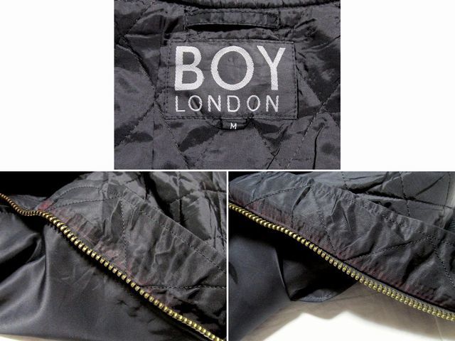 ★レア★90's BOY LONDON ボーイロンドン MA-1 フライトジャケット M★ブラック 黒 両面ワッペン ボンバージャケット ミリタリー 英国_画像8