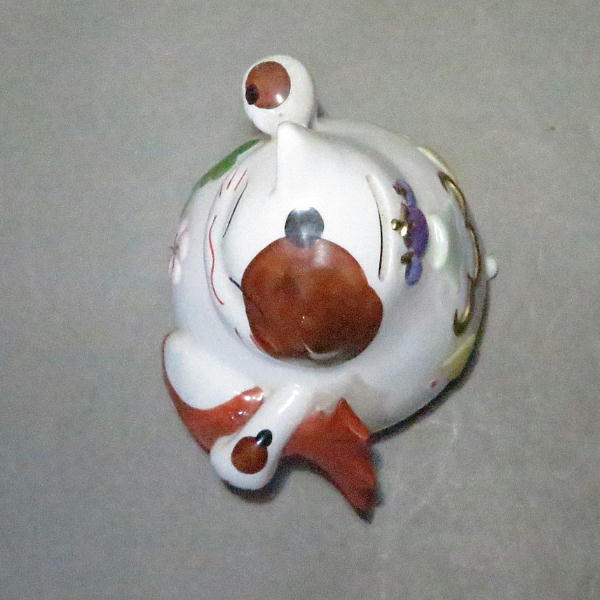  cat . road comfort . head office [ maneki-neko savings box ] painting porcelain g3874