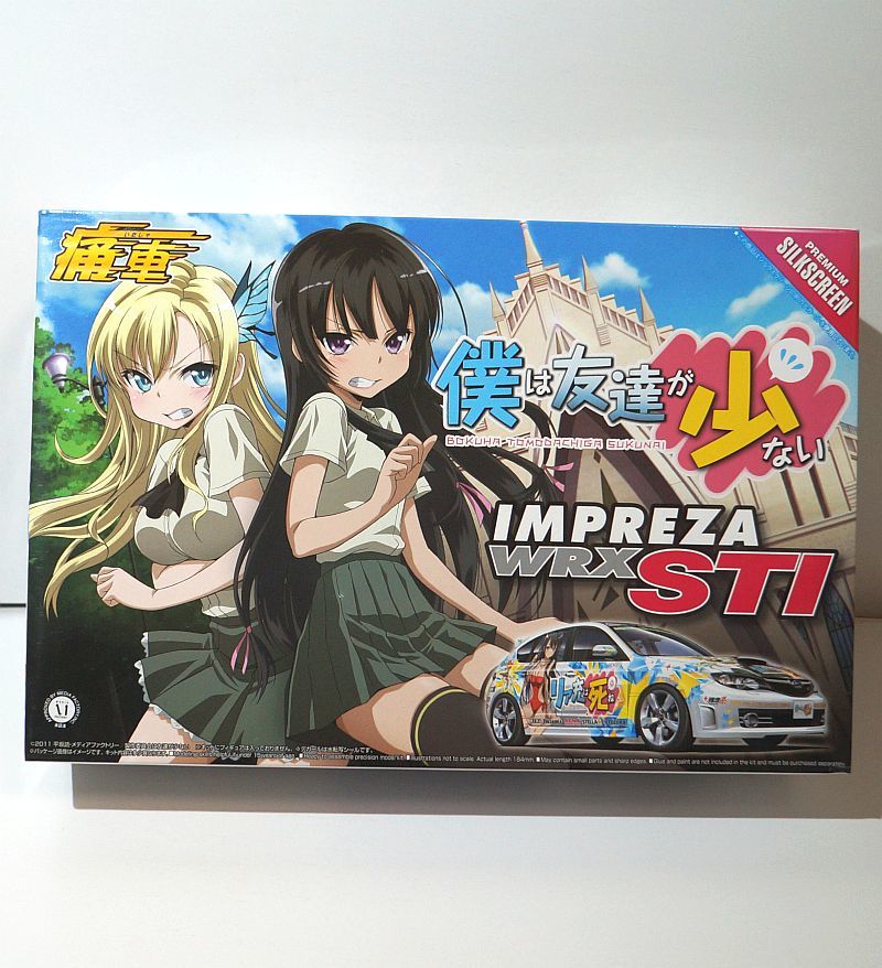 アオシマ 1/24 痛車 No.26 僕は友達が少ない GRB インプレッサ WRX STI 5door ’07 三日月夜空 柏崎星奈 インプWRX プラモデル 車 スバル_画像1