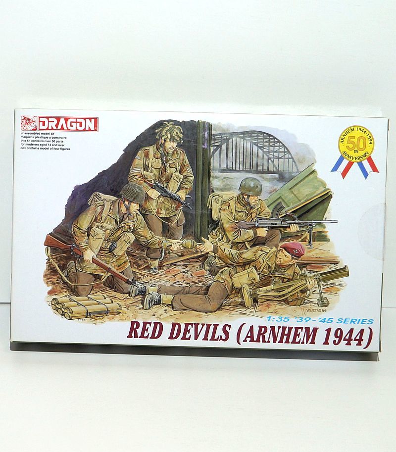 ドラゴン 1/35 レッドデビルズ アルンヘム 1944 WWⅡ 6023 イギリス 兵士 第1空挺師団 レッドデビルズ プラモデル フィギュア ミリタリー_画像1