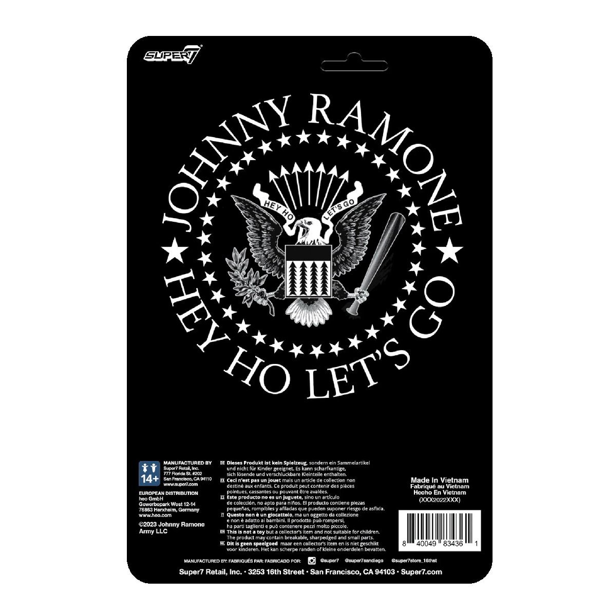 ★ジョニー ラモーン Re Action フィギュア Johnny Ramone Super7 正規品 パンク TOY ラモーンズ RAMONES punk cbgb_画像5