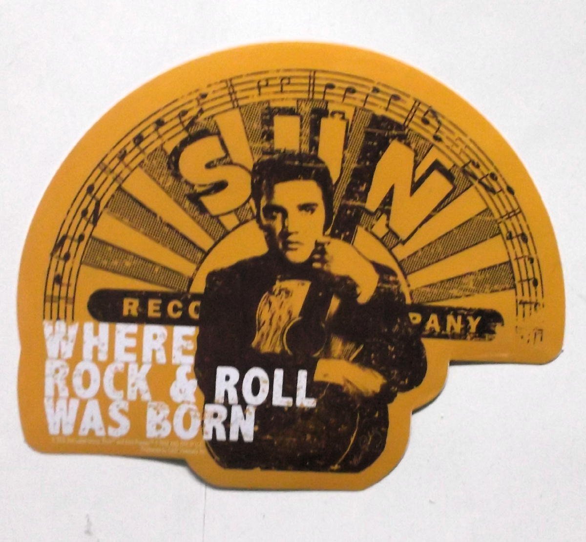 ★エルヴィス プレスリー ステッカー Elvis Presley 2pcs 正規品 STICKER sun studio records rockabilly_画像3