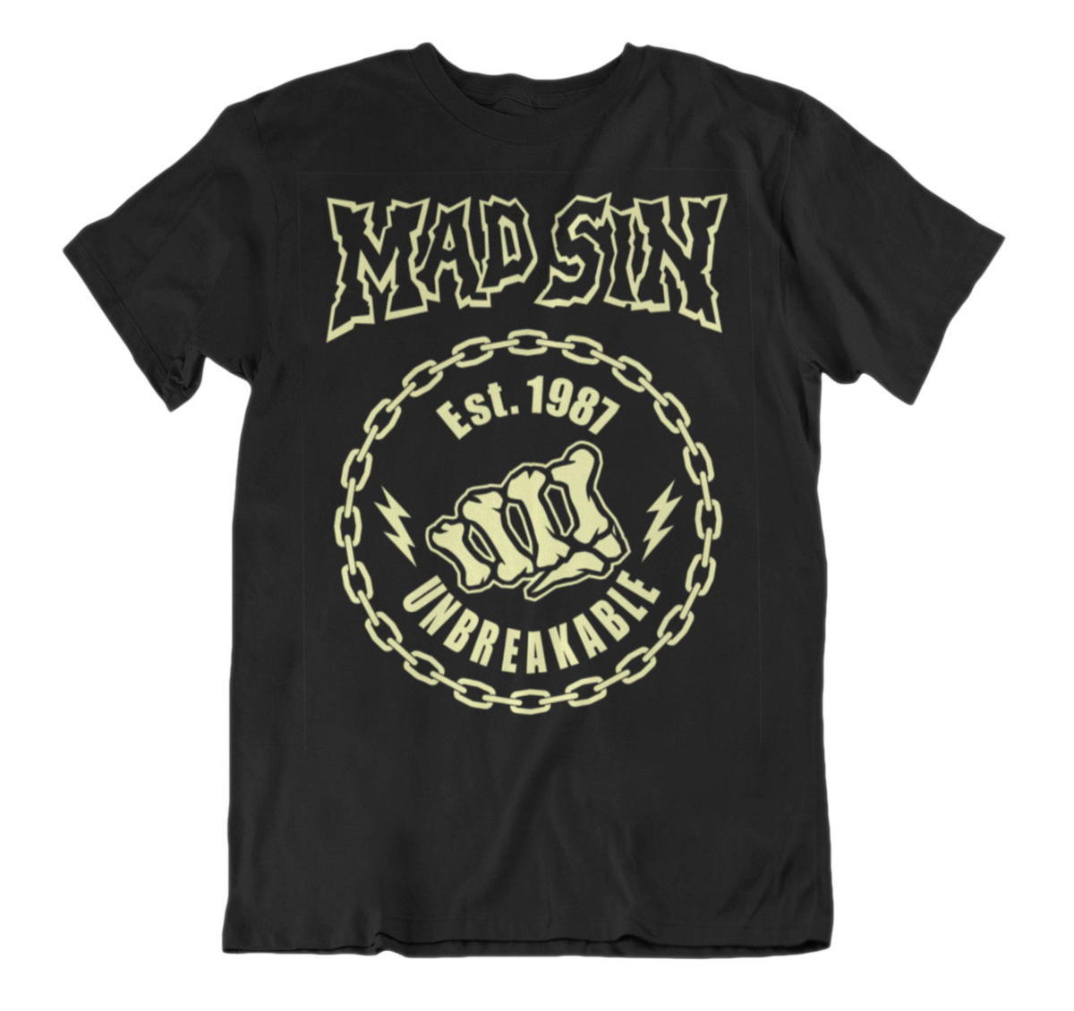 ★マッド シン Tシャツ Mad Sin UNBREAKABLE - S 正規品 サイコビリー psychobilly_画像2