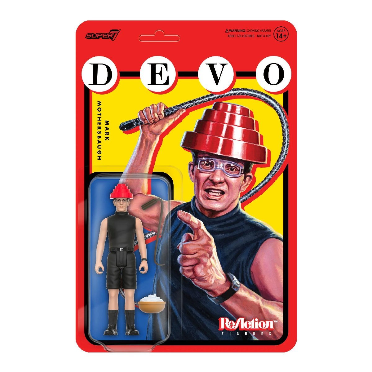 ★ディーヴォ フィギュア DEVO Whip It ReAction Figure Wave 1 マーク・マザーズボー Super7 正規品 TOY_画像1