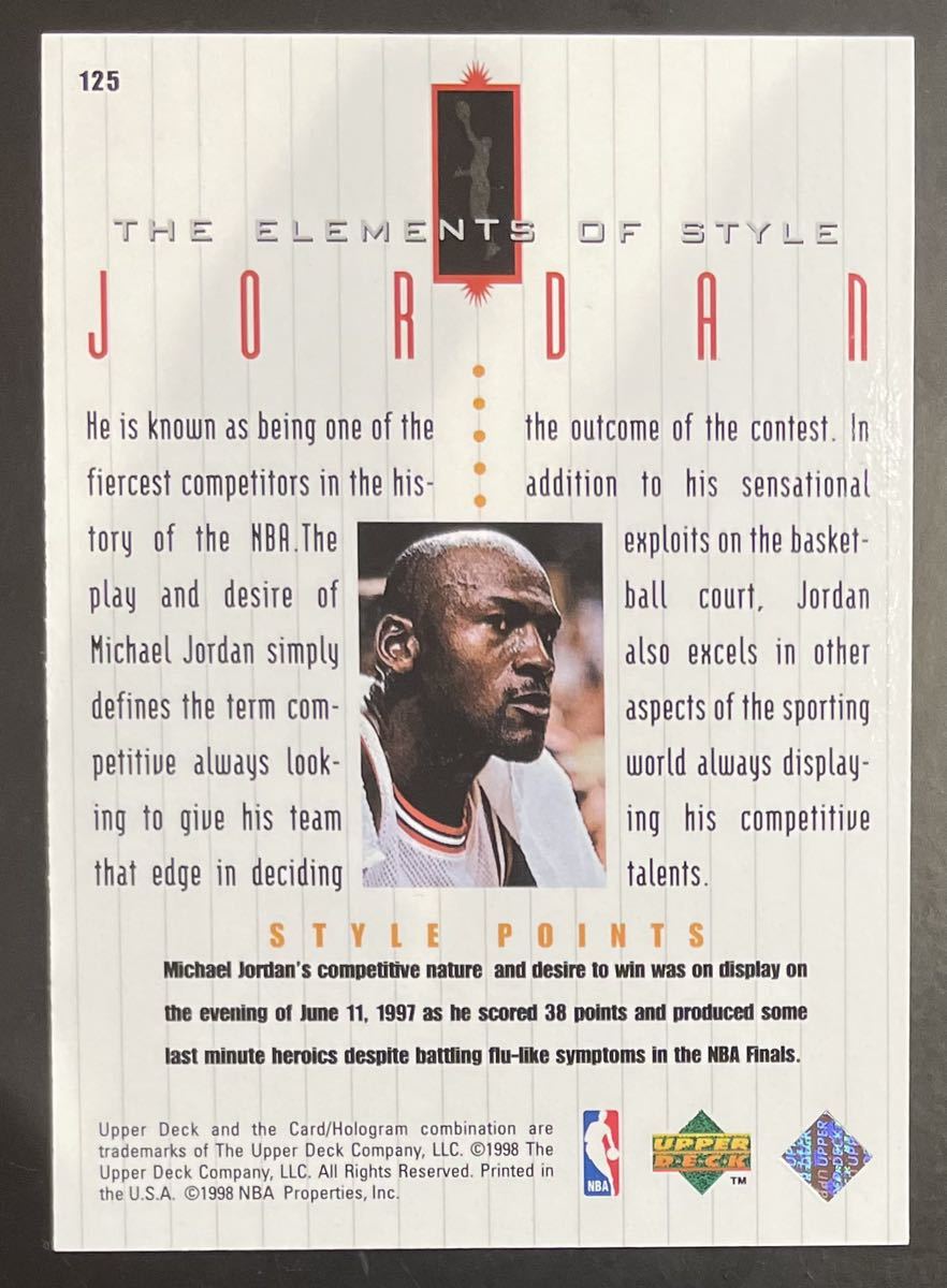 Michael Jordan 1998 MJ Living Legends Elements Of The Game Chicago Bulls マイケル ジョーダン ブルズ NBA_画像2