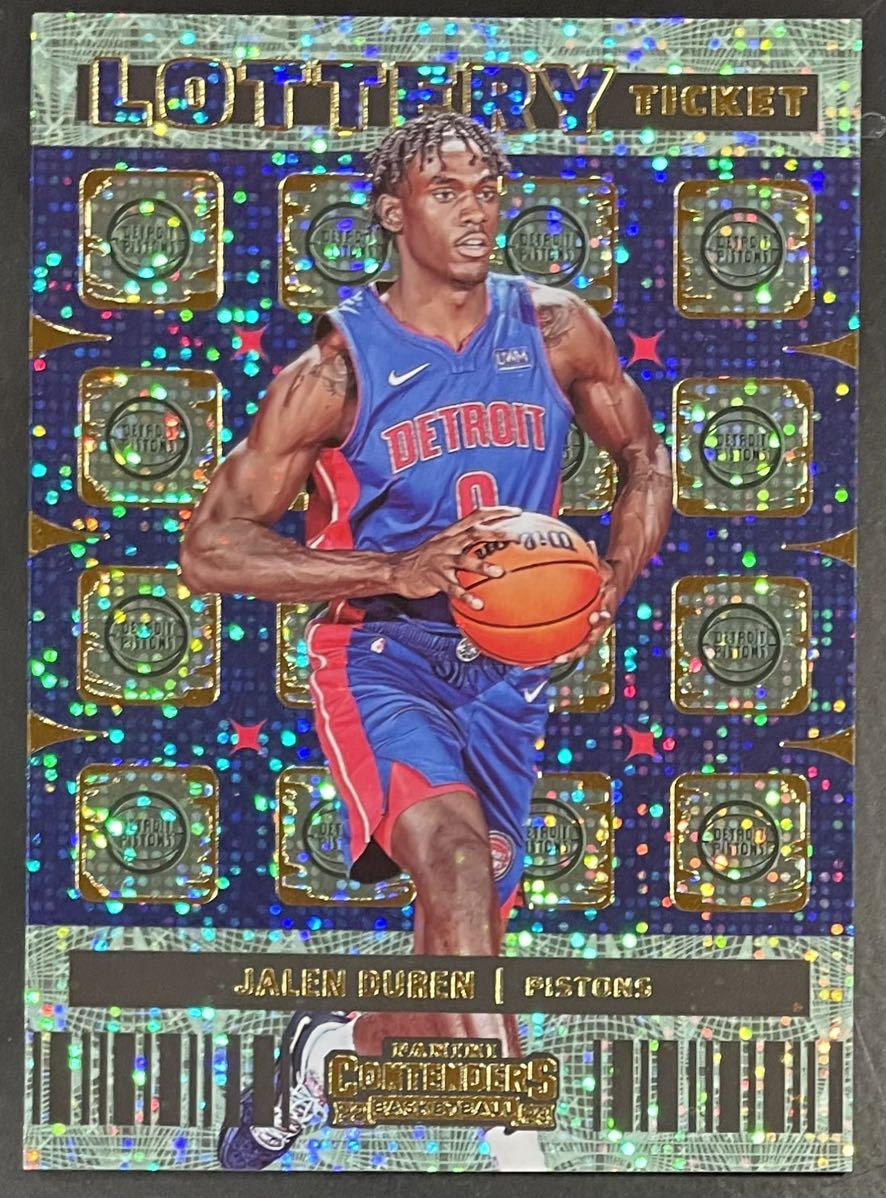 Jalen Duren 2022-23 Contenders RC Lottery Ticket Rookie SP Insert Pistons ピストンズ ルーキーカード Panini NBA_画像1