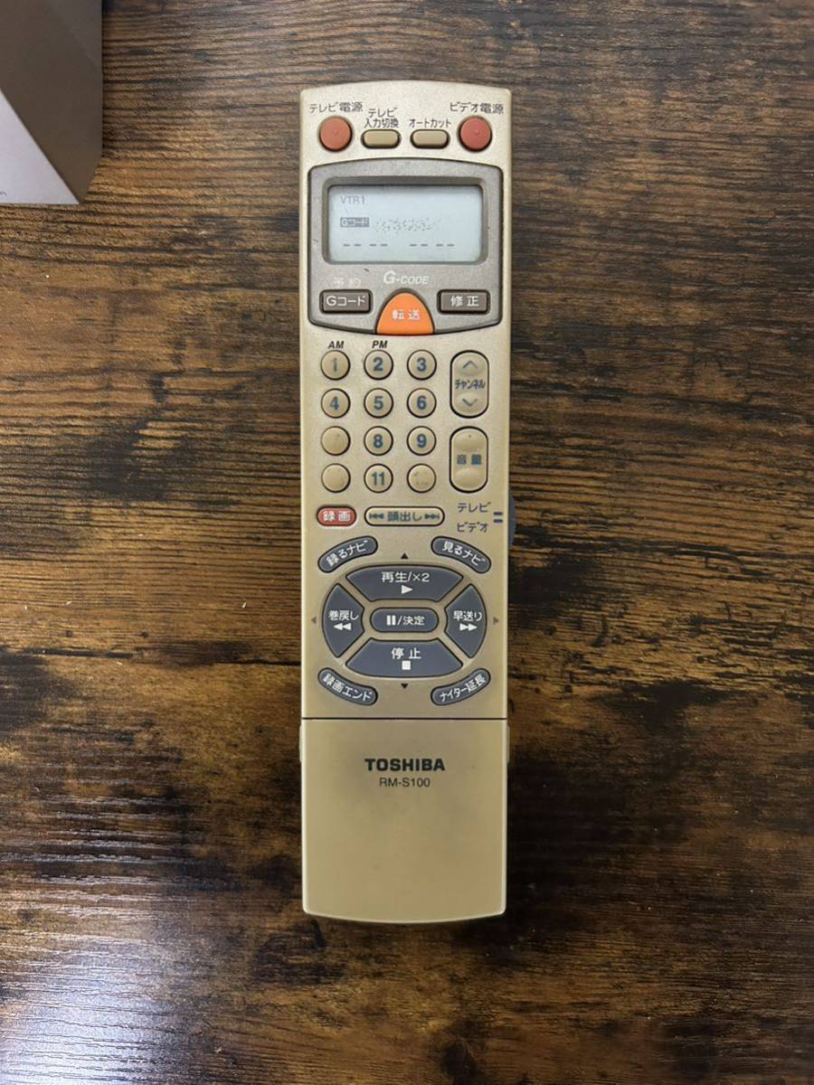 東芝 TOSHIBA ARENA アリーナ S-VHSビデオデッキリモコン付 A-S100_画像4