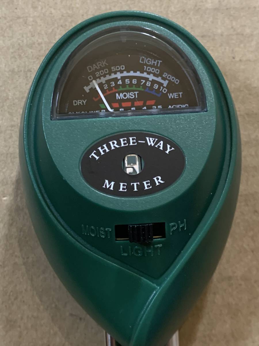 土壌測定器 土壌pH測定器 水分量計 照度計 3 in 1_画像2