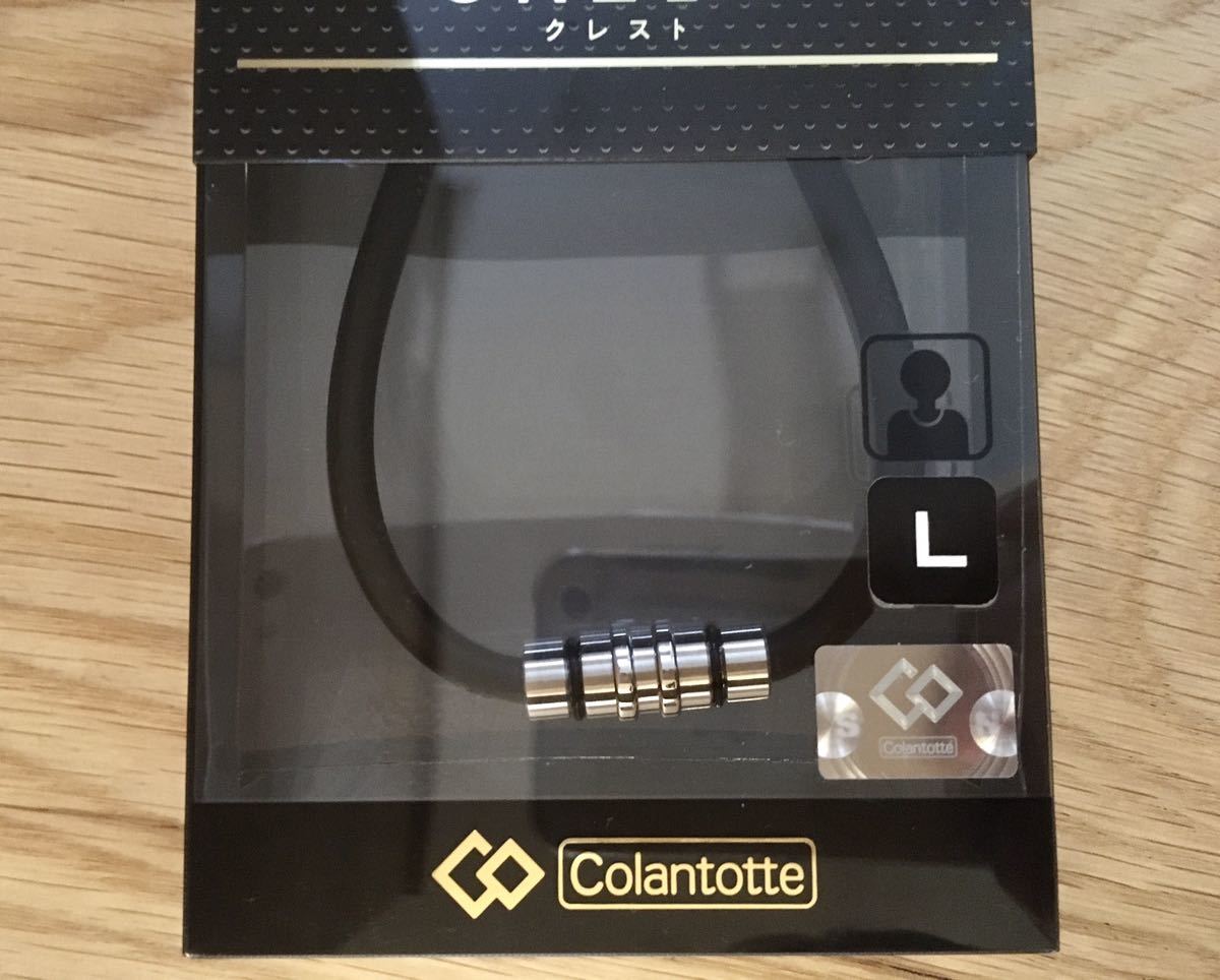 ◎新品◎未開封◎未使用◎コラントッテColantotte コラントッテネックレス クレスト サイズLプレミアムシルバー 磁気ネックレス 肩こり_画像3