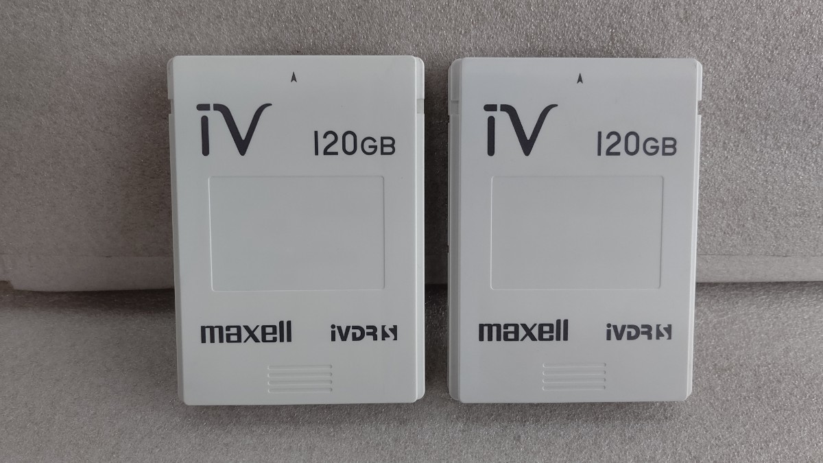 ■マクセル/maxell■ iVDR-S カセットハードディスク【iv】M-VDRS 120GB 動作品【2本セット】_画像1