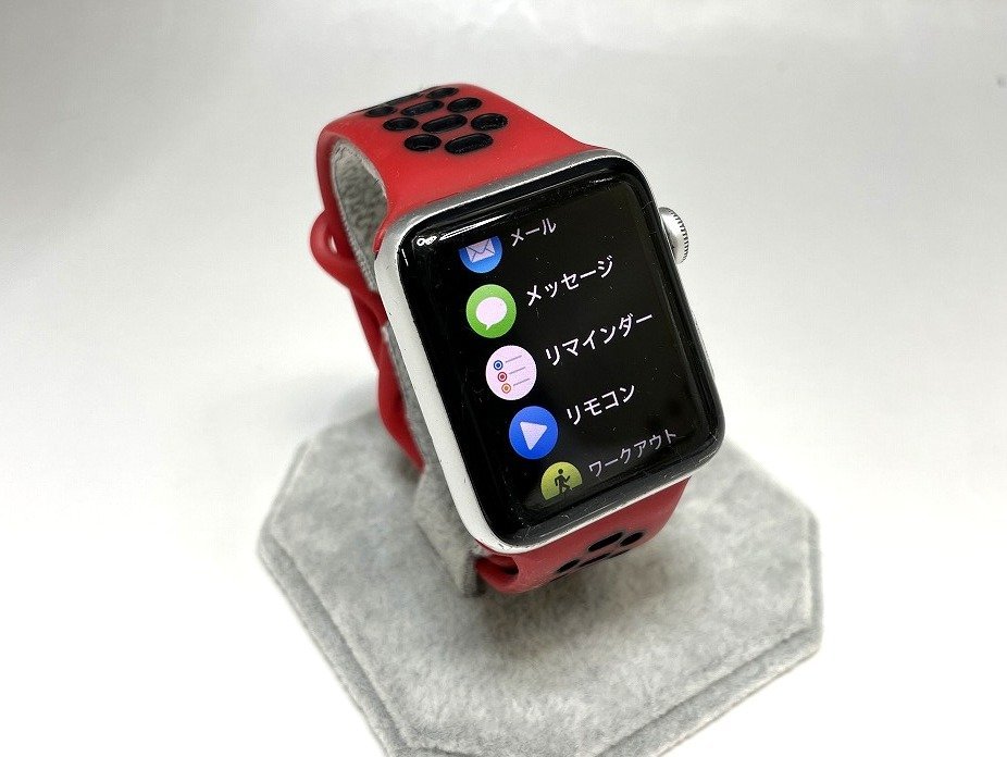 Apple Watch Nike Series 3 GPS モデル 42mm 赤 RED アルミニウムケース アップル ウォッチ ナイキ シリーズ 3 (GPS) 福井県質屋の質セブン