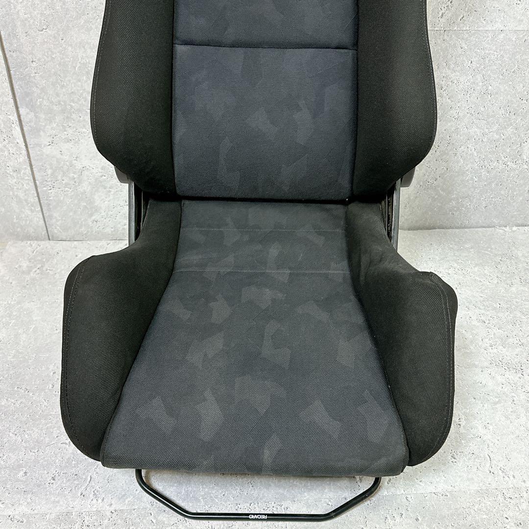 【クリーニング済み】レカロ SR4 セミバケットシート セミバケ RECARO 黒 ブラック リクライニングバケット 一脚 ゴルフ3の画像6