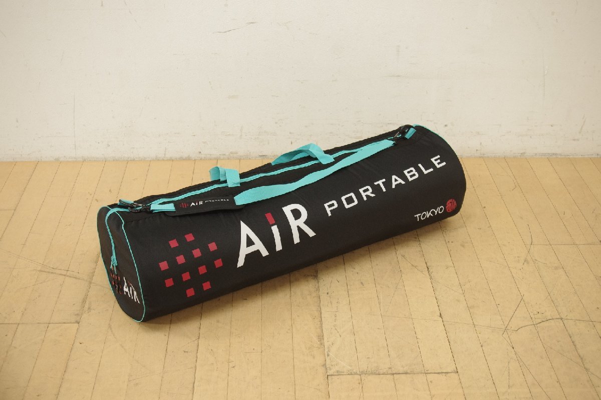 西川 エアーポータブルモバイルマット AiRPORTABLE シングル 日本製 体圧分散 遠征 ビジネス トッパーマットレス 出張 キャンプ アウトドア_画像1