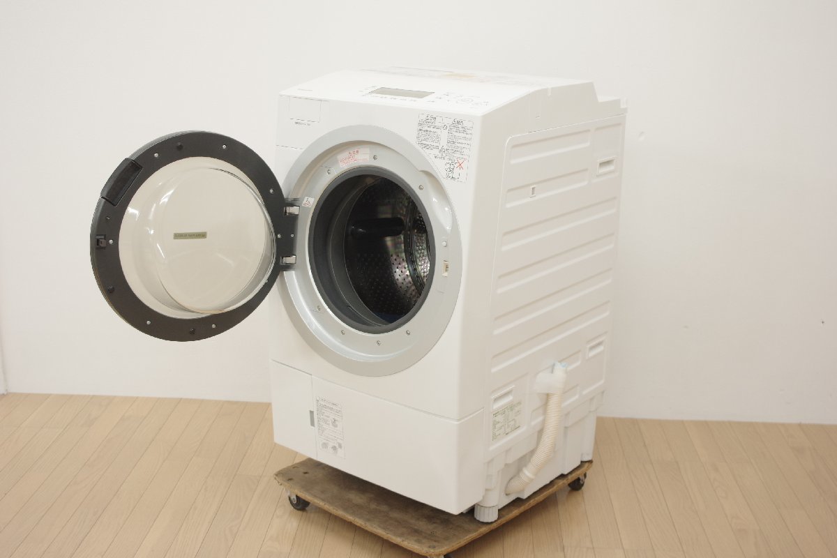  Toshiba drum type washing machine ZABOON TW-117E5 TOSHIBA laundry 11kg dry 7kg 2018 year made Ultra fine Bubble washing left opening used cleaning settled operation verification settled 