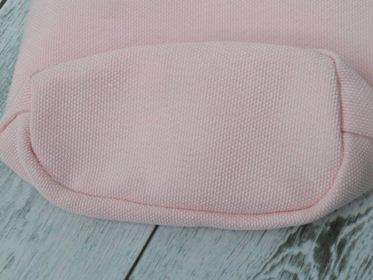 1【バッグ】　Dior ディオール　巾着　ポーチ　キャンバス布地　ピンク　ノベルティ？　保管品_画像8