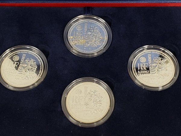 UJT10　記念コイン　MONNAIE DE PARIS　FRANCE98　1998年ワールドカップ公式記念コイン　4種セット　_画像7