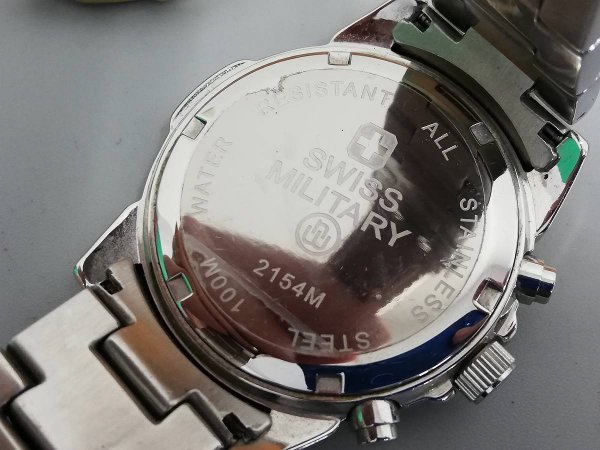 BJFO70　ジャンク品　時計　腕時計　文字盤　部品取り　おまとめ　SEIKOセイコー　TECHNOS　など　※１点ベルト片方外れています_画像5