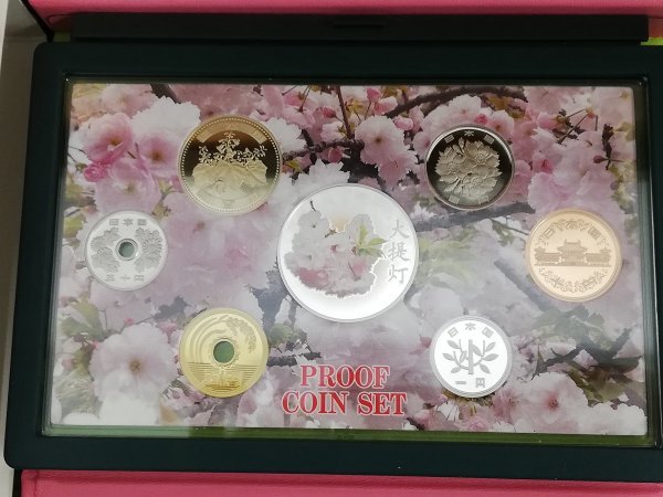 TJFI42　日本　記念コイン　おまとめ3点　神戸開港150年2017　TECHNO PROOF COIN SET2010　桜の通り抜け2018_画像9