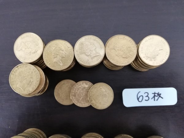 TJFI92　ニュージーランド　硬貨　古銭　おまとめ175枚　ONEDOLLAR　TWO DOLLARS　50CENT_画像4