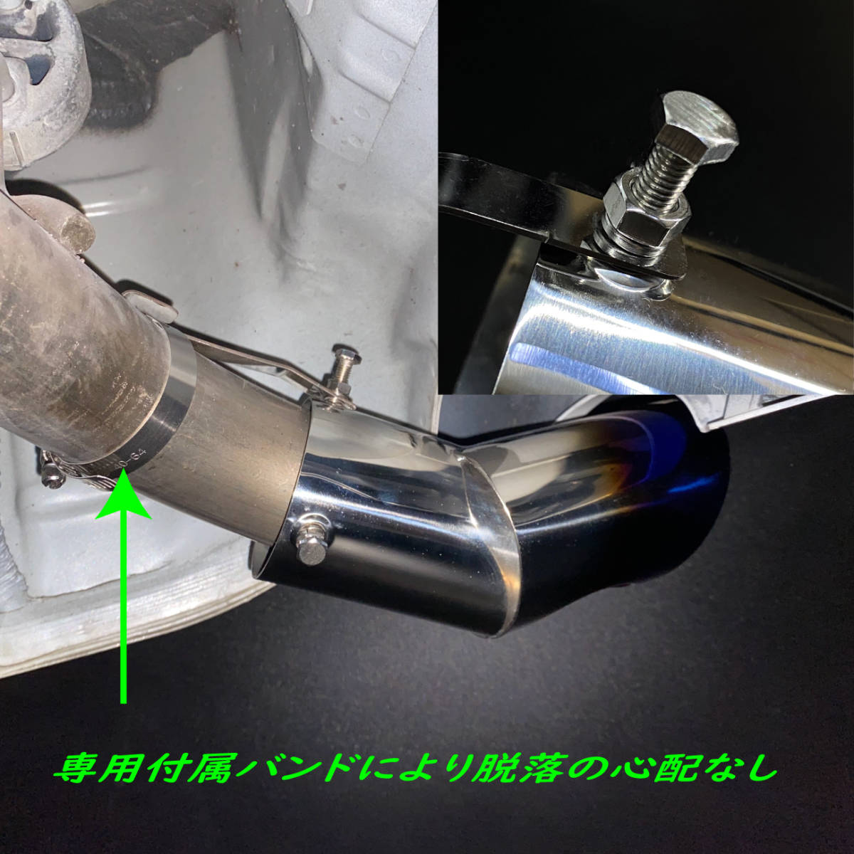  special design! muffler cutter 200 series Hiace / Regius Ace 1~6 type conform all stain less muffler cutter silver plating improvement version 4