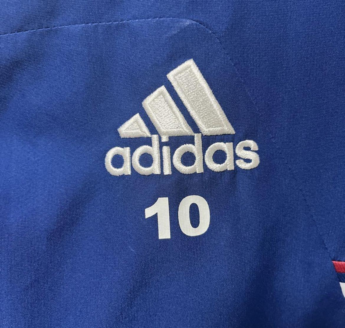adidas アディダス ナイロンジャケット トレーニングウェア チェルシー S ネイビー パフォーマンスロゴ 長袖 3ライン 刺繍ロゴ ワッペン