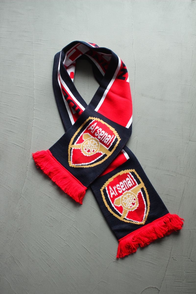 アーセナル サッカーマフラー Arsenal  現地購入品 ユーロ 英国製